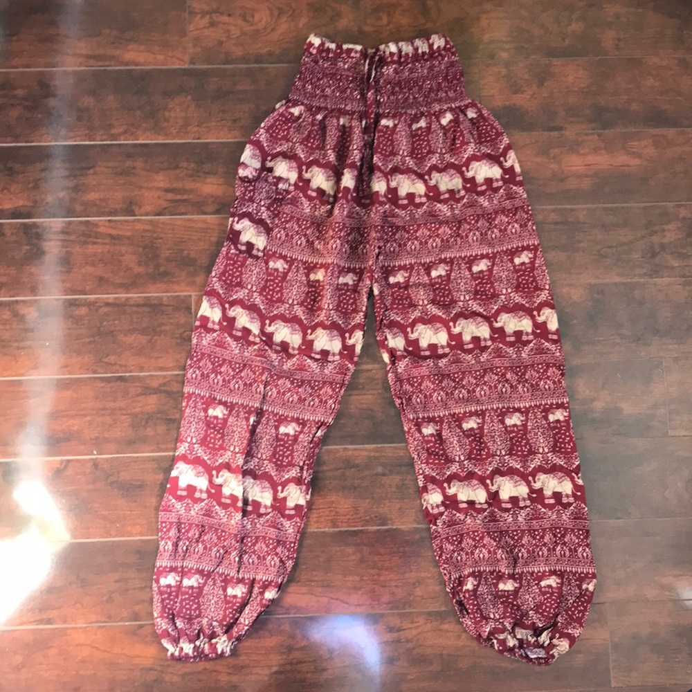 Red elephant pants S/M